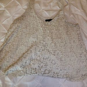 White Lacey Tank Top from American Eagle